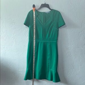 ANTONIO MELANI Green Sheath Midi Dress